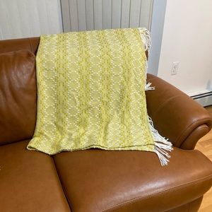 West Elm Mustard Yellow Throw Blanket. Host Pick🎉🎉🎉